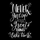 Great Things Take Time Phone Cover