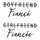 Boyfriend Fiance Girlfriend Fiancee Couple T-Shirts