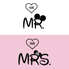 Mr./Mrs. Mickey Couple T-Shirts